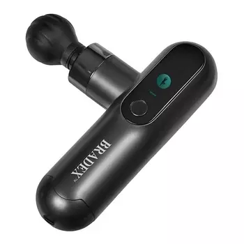 BRADEX Массажный пистолет мини ДЕЛЬТА, 4 насадки 1.0