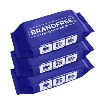 BRANDFREE Влажные салфетки BRANDFREE для удаления пятен, 38 (24 шт.)