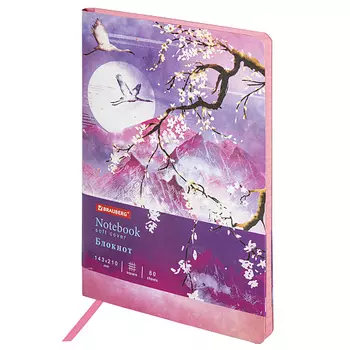 BRAUBERG Блокнот А5 VISTA Sakura 80 листов