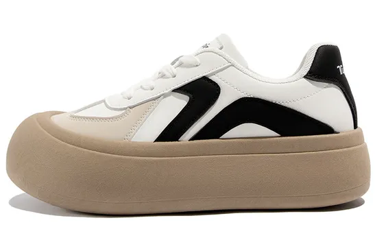 Кроссовки TUOPIN Skateboarding Shoes Unisex Low-top White/Black, белый/черный