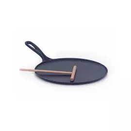 Сковорода для блинов 27см Le Creuset чугун, чёрный, для индукции (Matte Black)