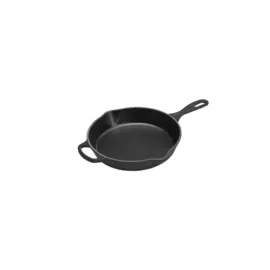 Сковорода глубокая 26см Le Creuset чугун, чёрный, для индукции, духовки (Matte Black)