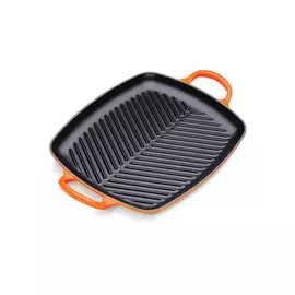 Сковорода-гриль 30х27смсм Le Creuset чугун, оранжевый, для индукции, духовки (Flame)