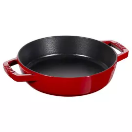 Сковорода с 2 ручками Staub 20см вишнёвый, чугун, для индукции, духовки
