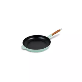 Сковорода с деревянной ручкой 28см Le Creuset чугун, зелёный, для индукции (Cool Mint)
