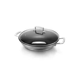 Сковорода-Вок 30см Le Creuset сталь 3 слоя, антипригарная, для индукции, духовки