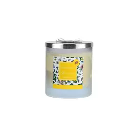 Свеча в банке с крышкой с 2 фитил. Portmeirion "Ботанический сад.Подсолнух" 10см