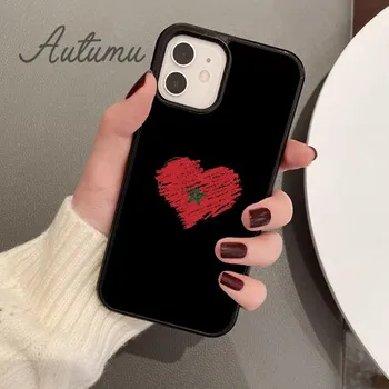Flag of Morocco Phone Case for iPhone 11 12 13 14 Pro Max mini X XR XS SE 2020 5 6S 7 8 Plus Samsung Galaxy S21 S22 Cover shell iPhone 6plus