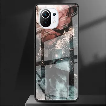 Чехол из мраморного стекла для Xiaomi Poco X3 NFC 11 Lite 11T F3 M3 для Redmi Note 11 10 9 8 Pro 10S 9S 9A 9C, чехол для телефона Xiaomi Poco F3