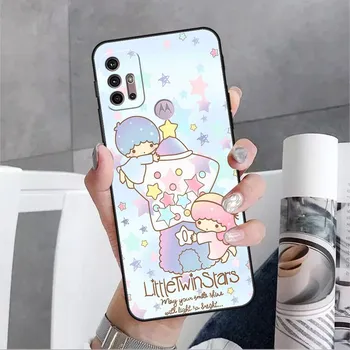 Чехол LittleTwinStars для Motorola G30 G60 Edge 20 G9 G22 G8 Power G31 G500 G50 30 Pro, черные мягкие чехлы для телефона Moto G51 5G