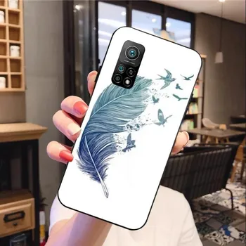 Чехол для телефона Magic Feather для Xiaomi 12 11T 10 9 Redmi Note 11 10 10S Pro Redmi 9 9A 8, черный чехол для телефона из поликарбоната Xiaomi 12-12X