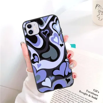 For iPhone 11 Case for iPhone 13 12 Pro Cover Fundas iphone 6S 6 7 8 Plus 13 12 11 Pro Max XR XS X SE Mini Cute Love Heart Cover iphone 11