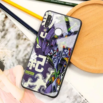 Для Xiaomi Redmi Note 11 10 9 S 8 Pro 8T 7 5 K20 K30S 9T 9C Mi 11T 9 11 10T Lite A3 Poco X3 NFC F3 Genesis Evangelion стеклянный чехол Mi Note 10 (Pro)