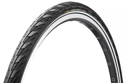 Велосипедная покрышка Continental Contact II, 26 x 1.75, 47-559, с отражающей полосой
