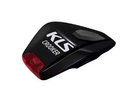 Фонарь диодный KELLYS CROOKER, задний, 2 красных диода, 2 режима, крепление на липучке, чёрный
