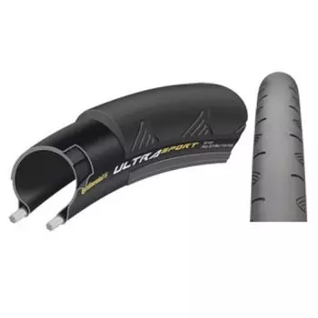 Велосипедная покрышка Continental Ultra Sport 2, 700 x 28C, чёрная, борт-кевлар