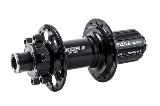 Велосипедная втулка A2Z XCRIII, задняя, под кассету, под диск, 32H, чёрный, XCRIII-1_142X12