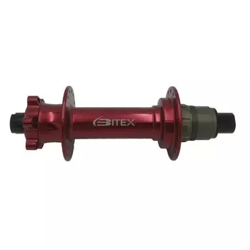 Велосипедная втулка Bitex FB-MTR12-197, задняя, под кассету, 32 спицы, красная, FB-MTR12-197Red