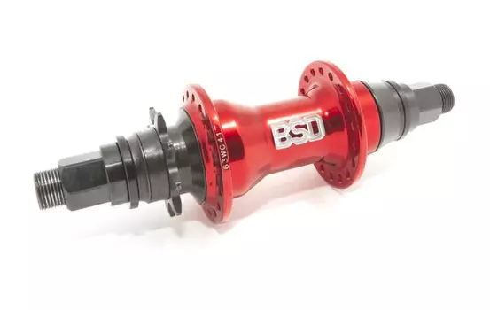 Велосипедная втулка BSD Street, задняя, 1 скорость, красная, BSDHUMAMRED.RHD