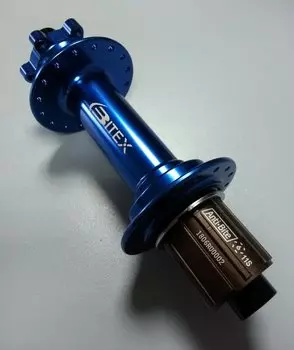 Велосипедная втулка для фэтбайка Bitex , задняя, под кассету, синий, FB-MTR12-190Blue_ShimAL