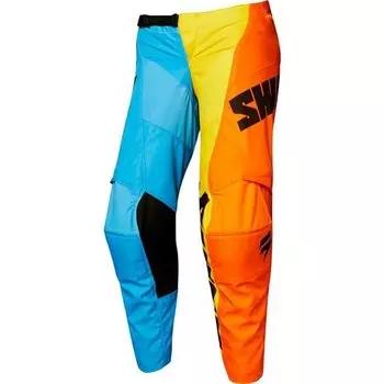 Велоштаны подростковые Shift White Tarmac Youth Pant для экстремальной езды, оранжево-синий 2018