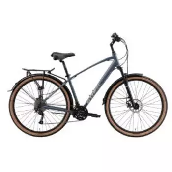 Велосипед городской Stark Touring 28.3 D S/16", 2025, сине-серый матовый/серый, HQ-0017944