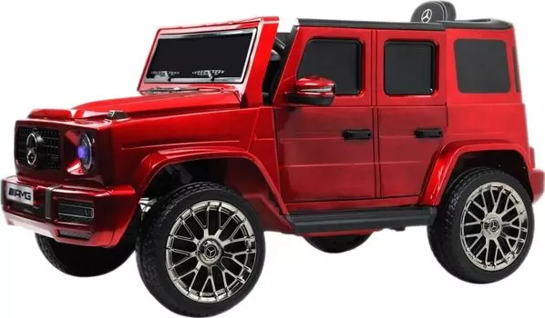 Детский электромобиль RiverToys Mercedes-AMG G63 4WD (G333GG) красный глянец