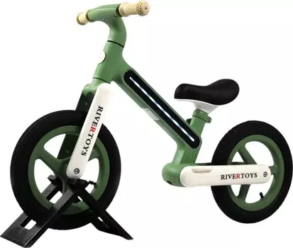 Детский беговел RiverToys (HB-002) (зеленый)