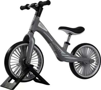 Детский беговел RiverToys (HB-007-12) (серый)