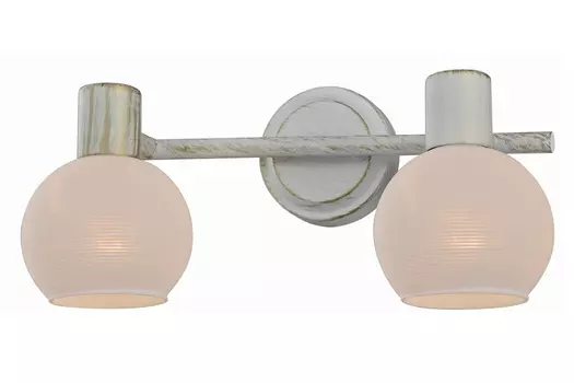 Спот 14946/2 WT+GD белый с золотом 2x40Вт E14 d300 h140, WAN19