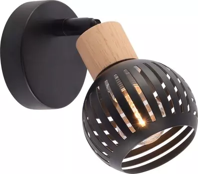 Спот Brilliant light DA6119-1, Е14, черный, дерево