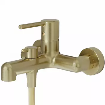Смеситель Iddis Aiger AIGMG00i02WA для ванны с душем, золотой матовый