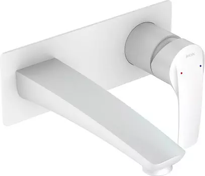 Смеситель IDDIS Ray RAYWT00i65 С ВНУТРЕННЕЙ ЧАСТЬЮ, для раковины, белый