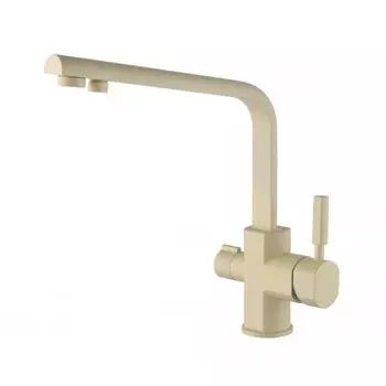 Смеситель KAISER Decor 40144-6 (желтый песок) для кухонной мойки под фильтр