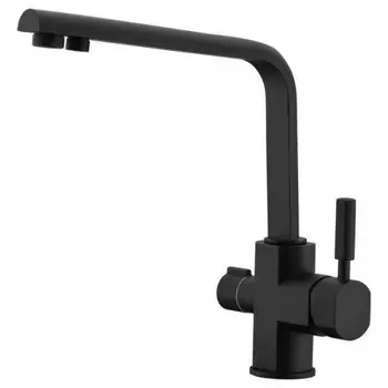 Смеситель KAISER Decor 40144-9 (черный матовый) для кухонной мойки под фильтр