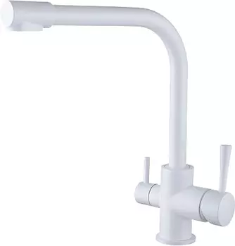 Смеситель Kaiser Merkur 26044-10 для кухонной мойки, белый