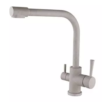 Смеситель KAISER Merkur 26044-4 (хром песочный) для кухонной мойки под фильтр