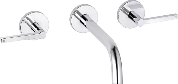 Смеситель Kludi Nova Fonte Puristic 201440515 С ВНУТРЕННЕЙ ЧАСТЬЮ, для раковины