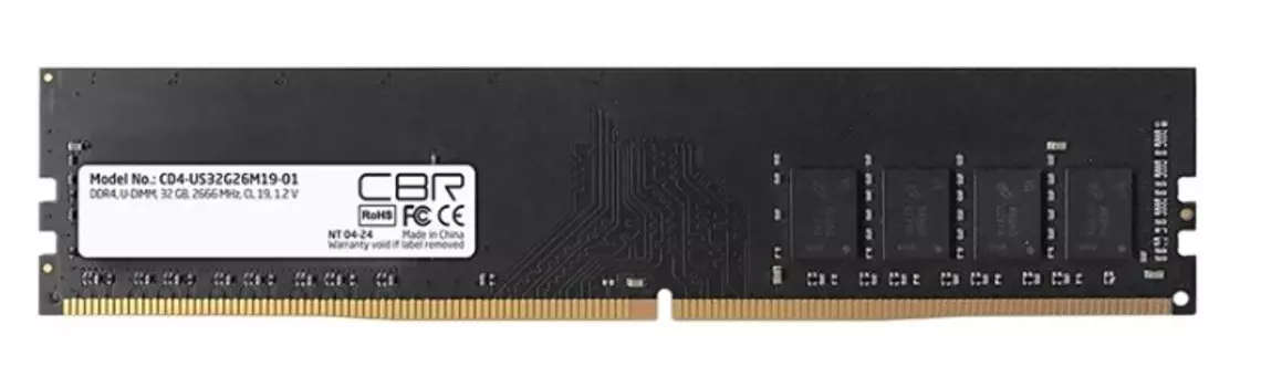 Модуль памяти DDR4 32GB CBR CD4-US32G26M19-01 PC4-21300, 2666MHz, CL19, 1.2V