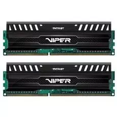 Модуль памяти DDR3 16GB (2*8GB) Patriot Memory PV316G160C0K Viper 3 PC3-12800 1600MHz CL10 1.5V Радиатор BLACK