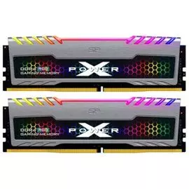 Модуль памяти DDR4 16GB (2*8GB) Silicon Power Xpower Turbine RGB SP016GXLZU360BDB 3600MHz CL18 1.35V