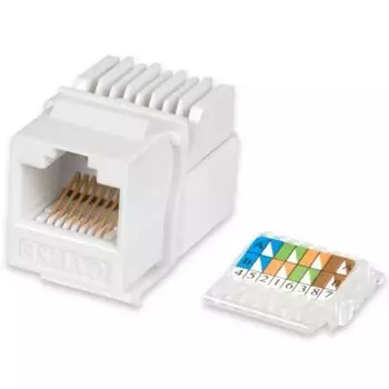 Модуль Keystone RJ45 UTP Cabcoil KEYJ-45-C5-90-T Вставка Jack RJ-45(8P8C), 90 градусов, категория 5e, без инструмента
