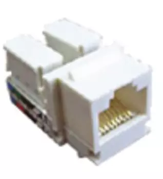 Механизм Ecoplast 856100 розетки компьютерной RJ-45, кат.5е, UTP модуль (8контакта) LK