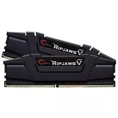 Модуль памяти DDR4 32GB (2*16GB) G.Skill F4-3200C16D-32GVK Ripjaws V PC4-25600 3200MHz CL16 XMP 1.35V Classic Black