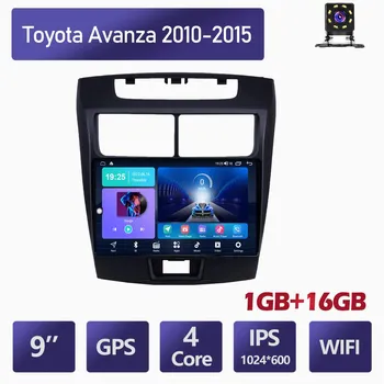 Автомобильный мультимедийный проигрыватель Android 2 Din для Toyota Avanza 2010-2015, стереосистема, GPS-навигация, BT, WIFI, 1+16 ГБ 1+16GB