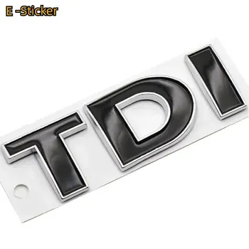 3D металлический логотип TDI, эмблема на решетку радиатора автомобиля, наклейка на крыло, боковую часть, задний багажник, автомобильный значок, декор для V--W Polo Golf Jetta Passat MK4 MK5 A-Sticker