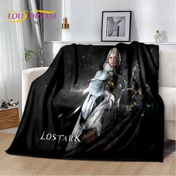 Мягкое плюшевое одеяло с героями мультфильмов Lost ARK, фланелевое одеяло для гостиной, спальни, кровати, дивана, чехол для пикника, детское одеяло 75x100cm (30x40inch)