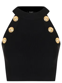 Топ из вискозы BALMAIN