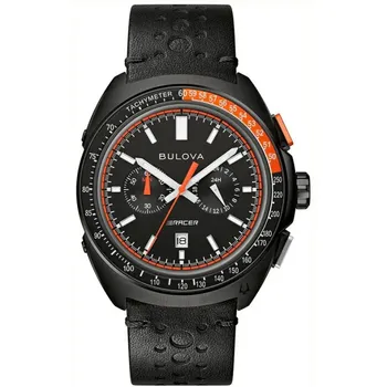 Японские наручные мужские часы Bulova 98B428. Коллекция Racer Chronograph
