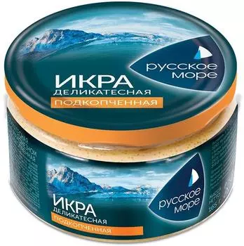 Икра Русское Море мойвы в майонезном соусе подкопченная 165г